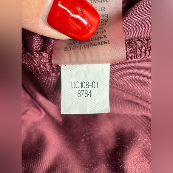 LuLaRoe Sarah Duster Velvet Open Front Maxi Cardigan Burgandy Medium 10/12 Soft - Picture 6 of 6